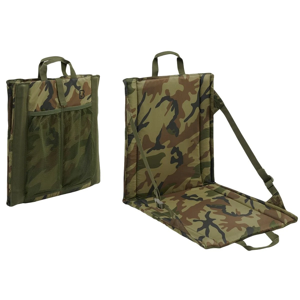 Brandit Foldable Seat Woodland 3 Brandit Foldable Seat Woodland