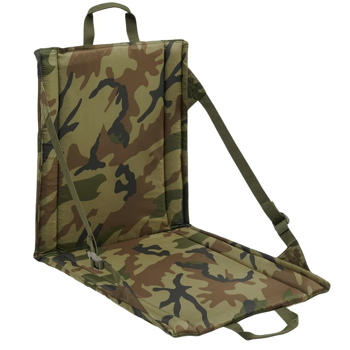 Brandit Foldable Seat Woodland 4 Brandit Foldable Seat Woodland - Image 2