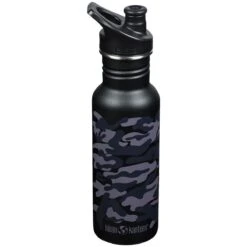 Klean Kanteen Classic Narrow 532ml Bottle Sport Cap Black Camo