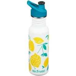 Klean Kanteen Classic Narrow 532ml Bottle Sport Cap Lemon