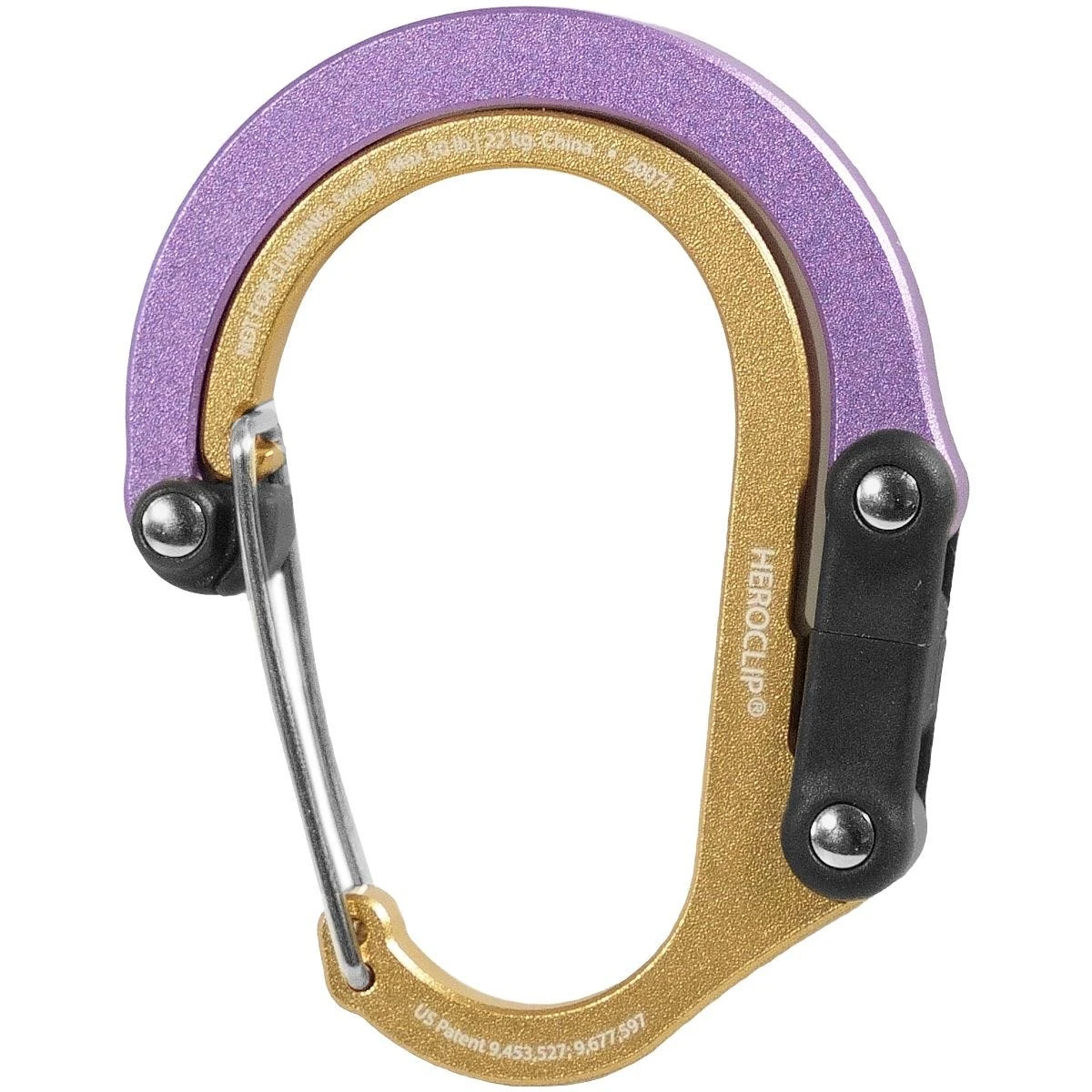 Heroclip Small Gear Clip Gold Lavender 3 Heroclip Small Gear Clip Gold Lavender