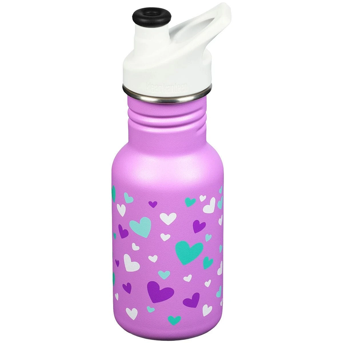Klean Kanteen Kid Kanteen 355ml Classic Narrow Bottle Sport Cap Orchid Hearts 4 Klean Kanteen Kid Kanteen 355ml Classic Narrow Bottle Sport Cap Orchid Hearts - Image 2