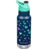 Klean Kanteen Kid Kanteen 355ml Classic Insulated Bottle Sport Cap Navy Hearts -Military 1st Shop Kid Kanteen Narrow Hearts 01