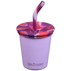 Klean Kanteen Kid's Cup 295ml W/Straw Lid Crocus Petal