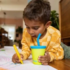 Klean Kanteen Kid's Cup Straw Lid 2-Pack Blue/Blue Tie Dye 7 Klean Kanteen Kid's Cup Straw Lid 2-Pack Blue/Blue Tie Dye -Military 1st Shop Klean Kanteen Kid s Cup 295ml Straw Lid Juicy Pear 2 1200x1200 1