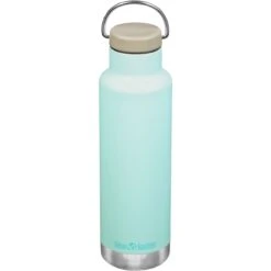Klean Kanteen 592ml Classic Vacuum Insulated Bottle Loop Cap Blue Tint