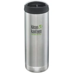 Klean Kanteen TKWide 473ml Insulated Bottle Cafe Cap Brushed Stainless