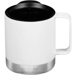 Klean Kanteen 355ml Insulated Camp Mug W/Tumbler Lid Matte White -Military 1st Shop Klean Kanteen Insulated Mug 03