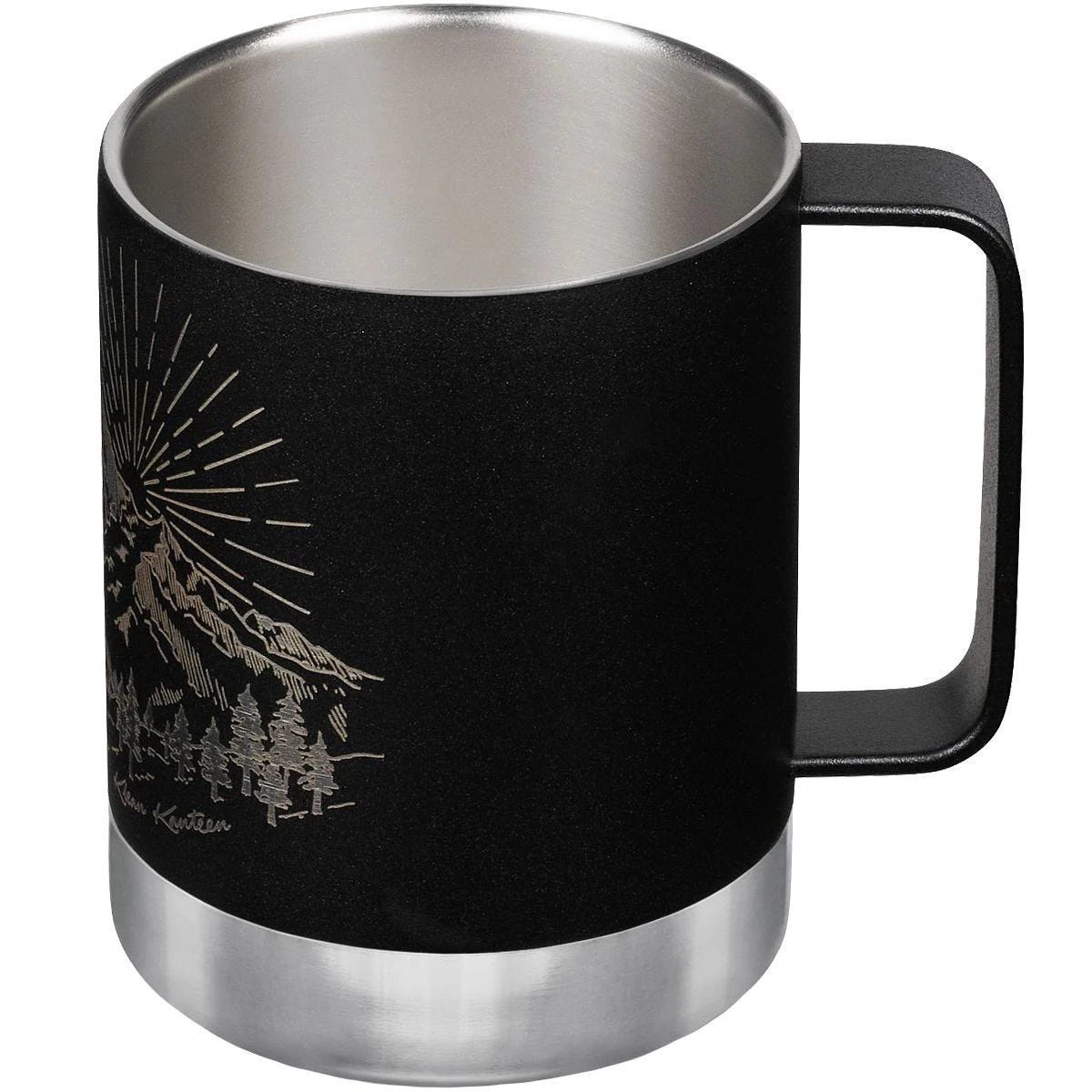 Klean Kanteen 355ml Insulated Camp Mug W/Tumbler Lid Mountain-Black 3 Klean Kanteen 355ml Insulated Camp Mug W/Tumbler Lid Mountain-Black