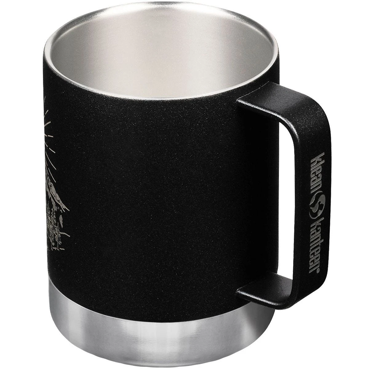 Klean Kanteen 355ml Insulated Camp Mug W/Tumbler Lid Mountain-Black 4 Klean Kanteen 355ml Insulated Camp Mug W/Tumbler Lid Mountain-Black - Image 2