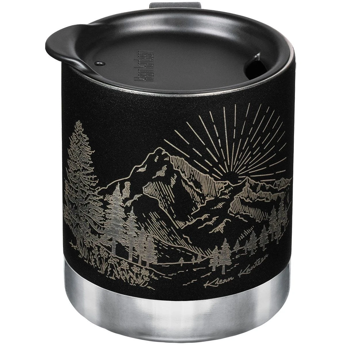 Klean Kanteen 355ml Insulated Camp Mug W/Tumbler Lid Mountain-Black 7 Klean Kanteen 355ml Insulated Camp Mug W/Tumbler Lid Mountain-Black - Image 5
