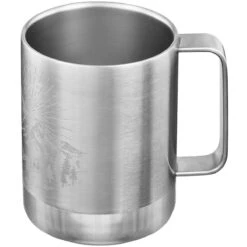Klean Kanteen 355ml Insulated Camp Mug W/Tumbler Lid Mountain-Brushed Stainless