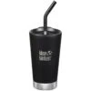Klean Kanteen 473ml Tumbler Vacuum Insulated Straw Lid Shale Black -Military 1st Shop Tumbler 16oz Shale Black 01