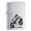 Zippo Motorcycle Brushed Chrome 2 Zippo Motorcycle Brushed Chrome -Military 1st Shop Z200BIKE Zippo Motorcycle Brushed Chrome 1