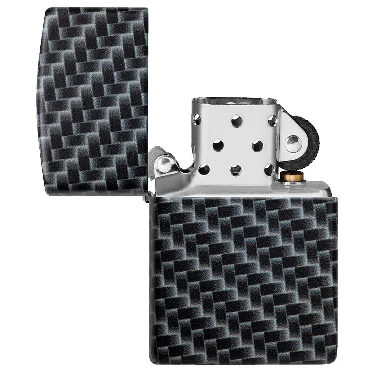 Zippo Carbon Fibre Design Lighter White Matte 4 Zippo Carbon Fibre Design Lighter White Matte - Image 2