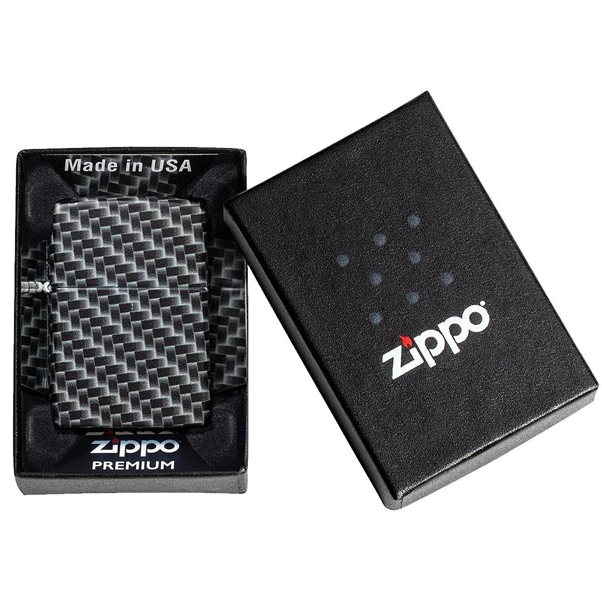 Zippo Carbon Fibre Design Lighter White Matte 5 Zippo Carbon Fibre Design Lighter White Matte - Image 3