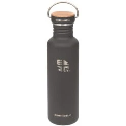 Earthwell Woodie Single Wall Bottle 800ml Maple / Volcanic Black