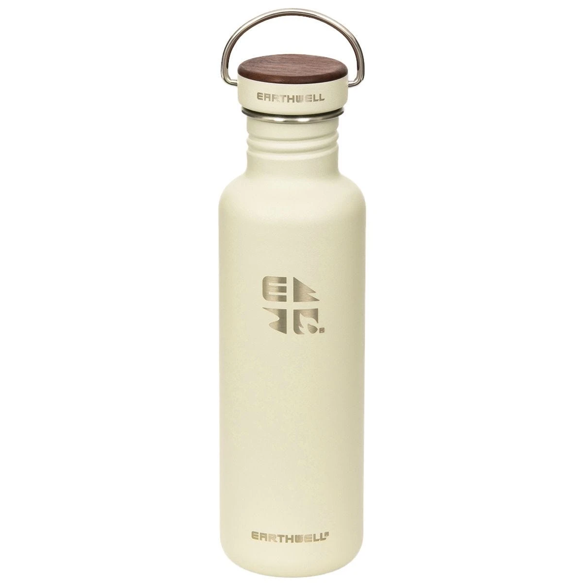 Earthwell Woodie Single Wall Bottle 800ml Walnut / Baja Sand 3 Earthwell Woodie Single Wall Bottle 800ml Walnut / Baja Sand
