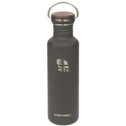 Earthwell Woodie Single Wall Bottle 800ml Walnut / Volcanic Black