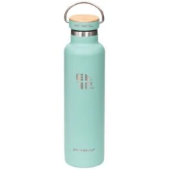 Earthwell Woodie Vacuum Bottle 650ml Pine / Aqua Blue