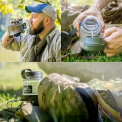 Helikon Tritan Bottle Wide Mouth 1 Liter Clear -Military 1st Shop helikon trital bottle wide mouth 2 2