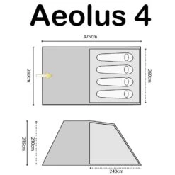 Highlander Aeolus 4 Tent Rock Grey -Military 1st Shop highlander aeolus 4 airpole tech tent Rock Grey ALL 2