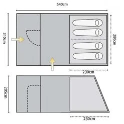 Highlander Oak 4 Tent Imperial Blue -Military 1st Shop highlander oak 4 family tunnel tent IMPERIAL BLUE ALL 2