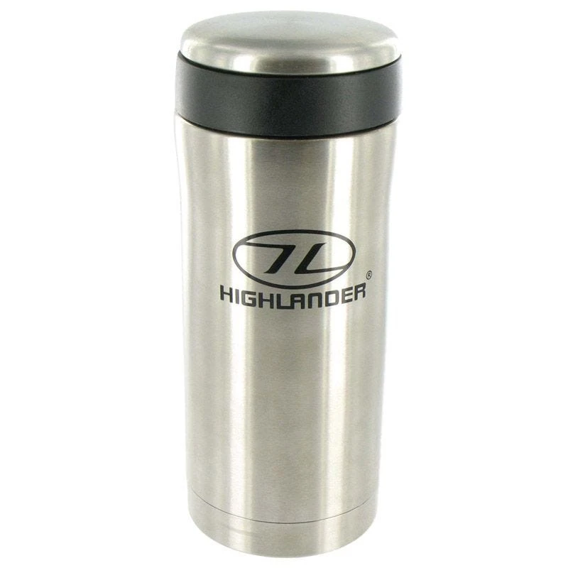 Highlander Sealed Thermal Mug Silver 3 Highlander Sealed Thermal Mug Silver
