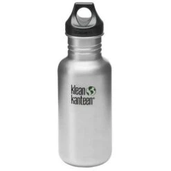 Klean Kanteen Classic 532ml Bottle With Loop Cap Brushed Stainless