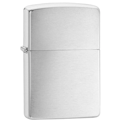 Zippo Brushed Chrome Regular Lighter -Military 1st Shop zippo brush chrome regular 1